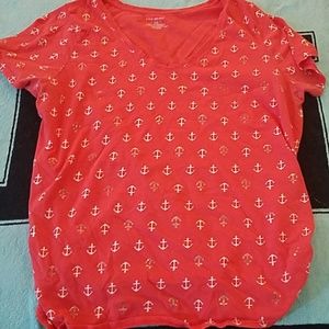 Lane Bryanr V neck t shirt